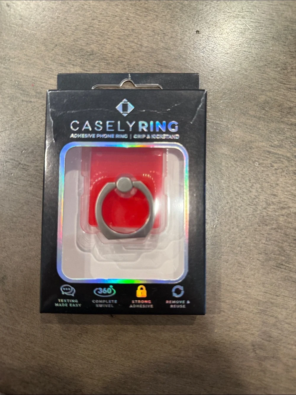 Adhesive Phone Ring – Gray